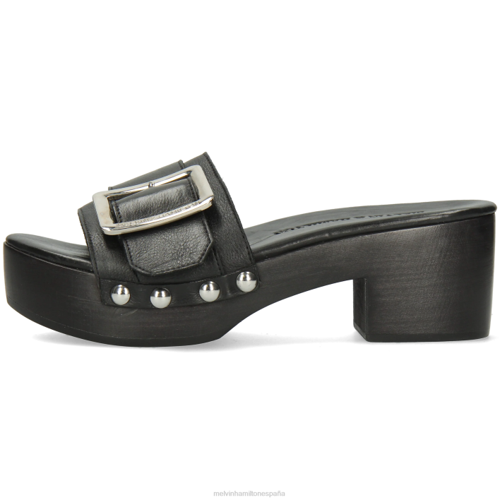 layla 1 mujer Melvin & Hamilton negro JRT41998 zuecos