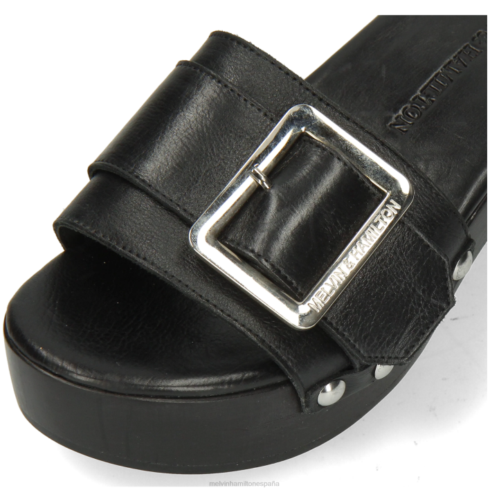 layla 1 mujer Melvin & Hamilton negro JRT41998 zuecos